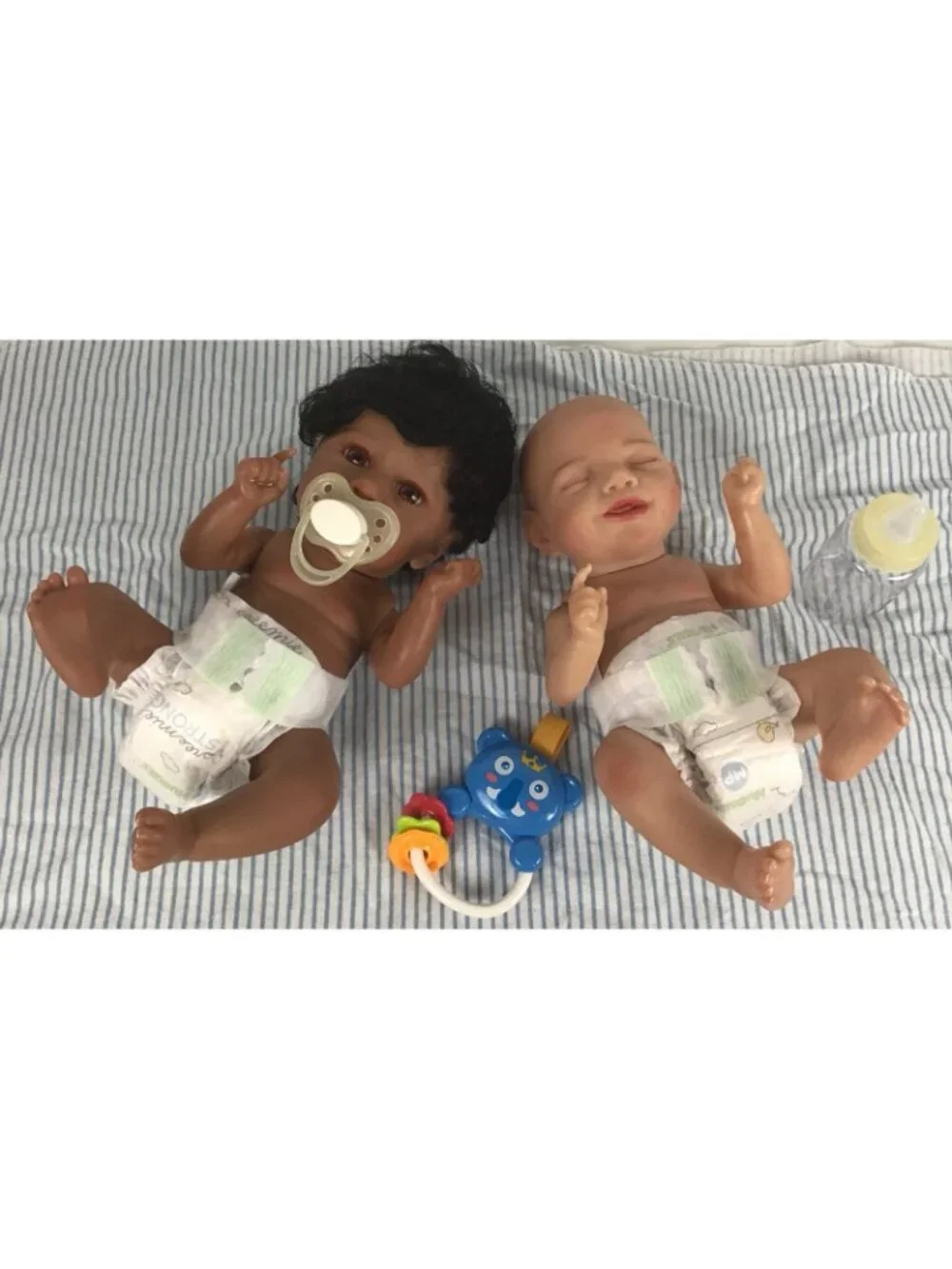 Partial Reborn Doll Baby Lot of 2 Mini Baby’s 12” A/A Full Vinyl Painted Magnet